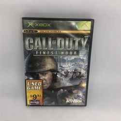 Call Of Duty Finest Hour Microsoft Xbox Video Game
