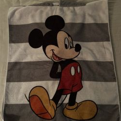 Hooded Poncho Style Mickey Mouse Swim Cover For Child
