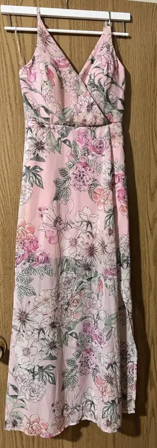 Pink Floral Dress