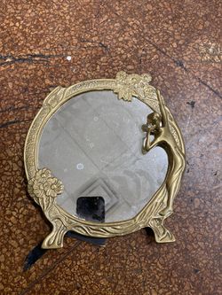 Antique table top mirror