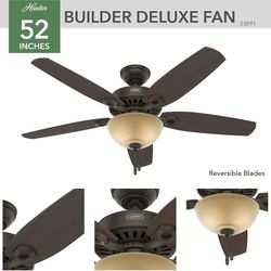 Builder Deluxe 52-Inch Ceiling Fan in Open Box / Unused (