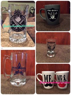 Wine Glasses, Beer Mugs, Cups & Shot Glasses