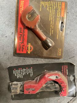 Vintage Sears Craftsman Plumbing Cutter Lot 951672 Ratchet & 951253 Heavy Duty NOS