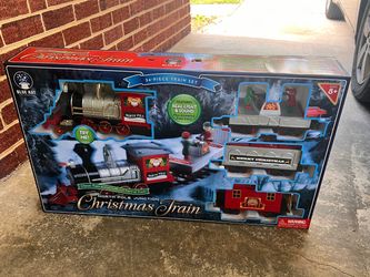 The Blue Hat Toy Company North Pole Junction Christmas Train Set