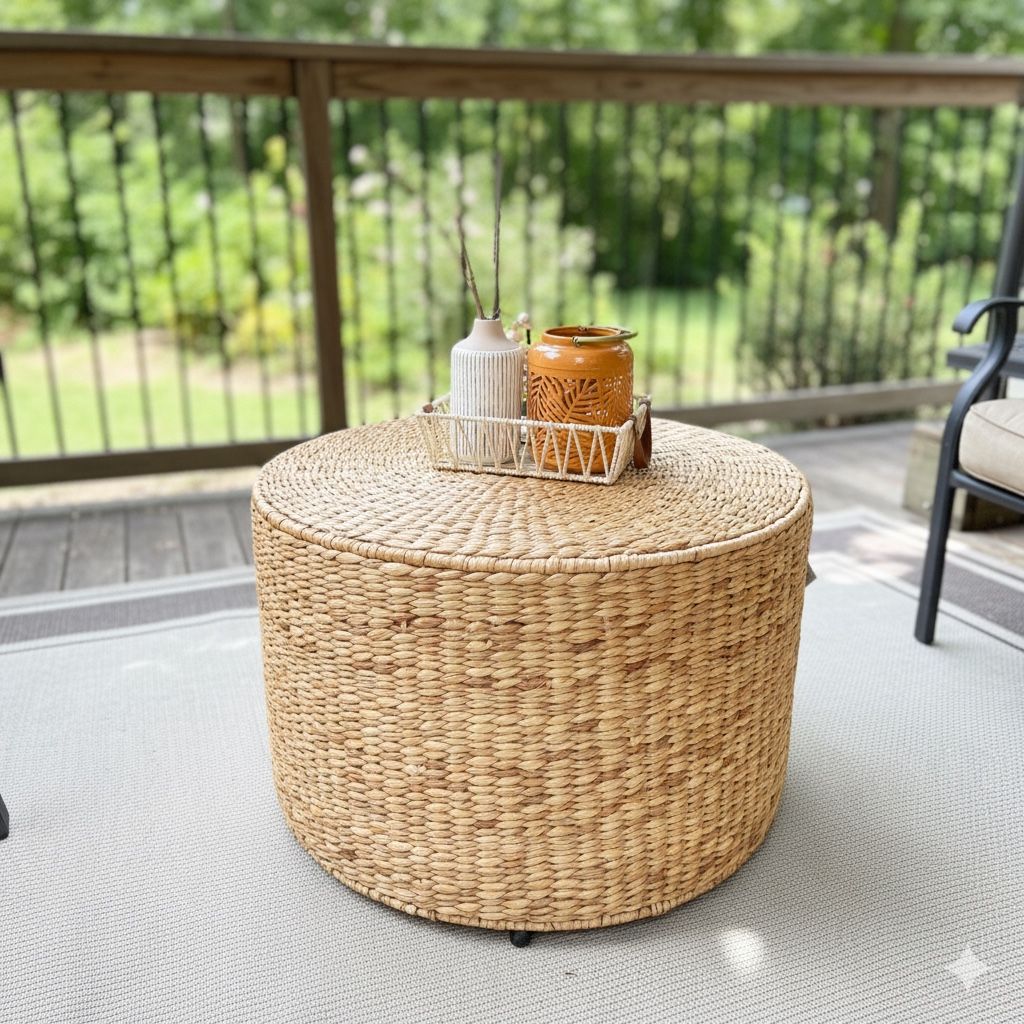 Safavieh Round Woven Coffee Table – New w/Tags – $125