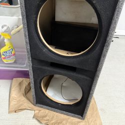 Subwoofer Box For 2 12”
