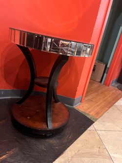 Mirror end table