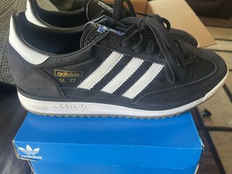 BLACK ADIDAS MODEL SL•72 SIZE 11