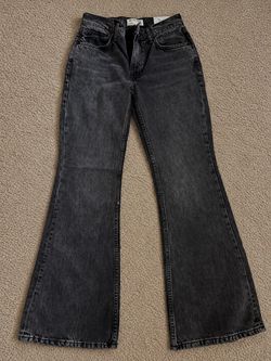 Free People We The Free Washed Black Flare Jeans – Size 26
