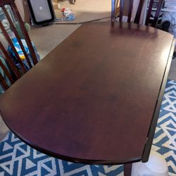 Ashley Drop-Leaf Dining Set Kitchen Table w/ 4 Chairs
