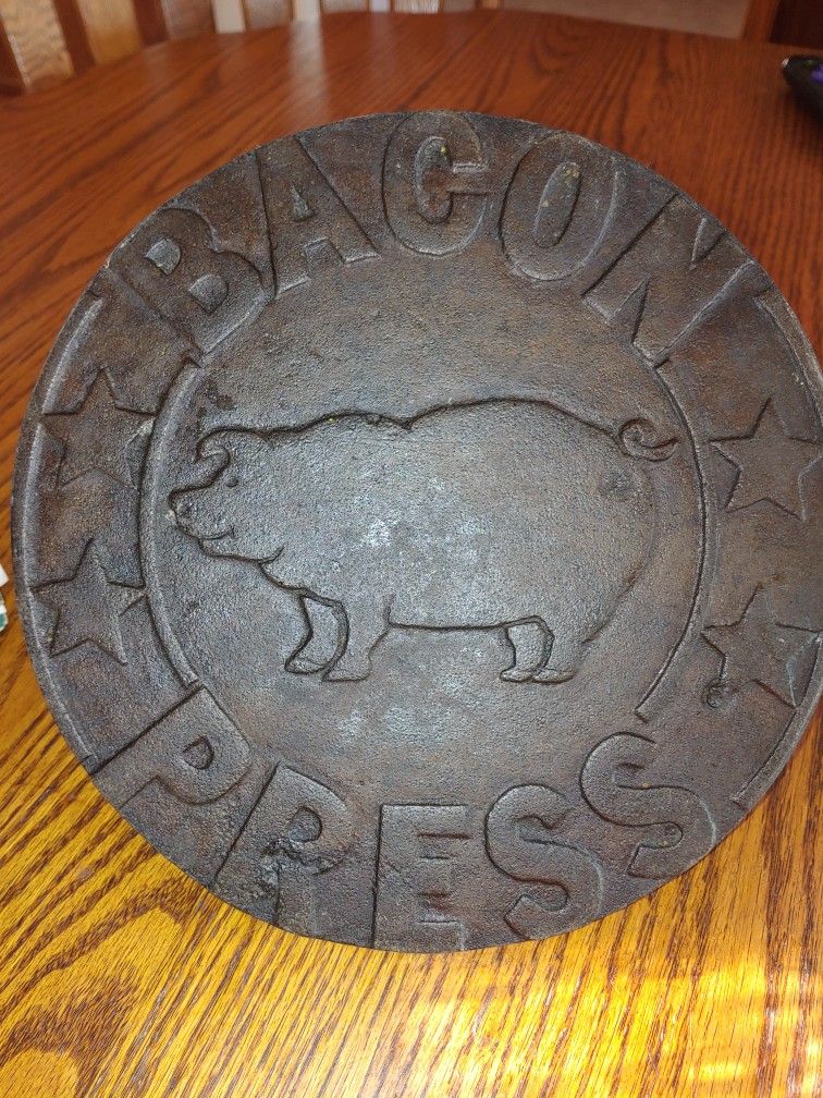 Cast Iron Bacon Press