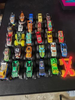 1:64 monster jam, Hot wheels, minis and HW Jam monster trucks