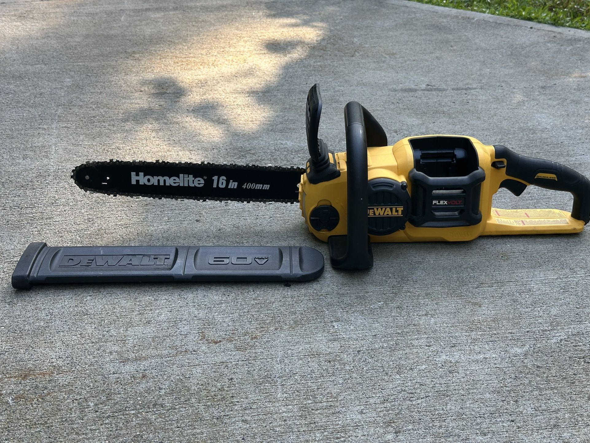 FlexVolt 60V 16in. Brushless Battery Chainsaw ,just the Tool