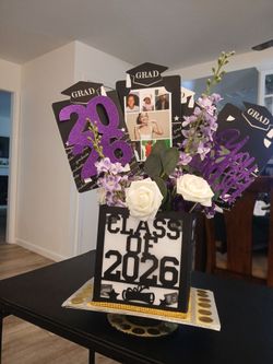 Graduation Decorations - Centerpieces Custom Made Just Add Your Own Photos
