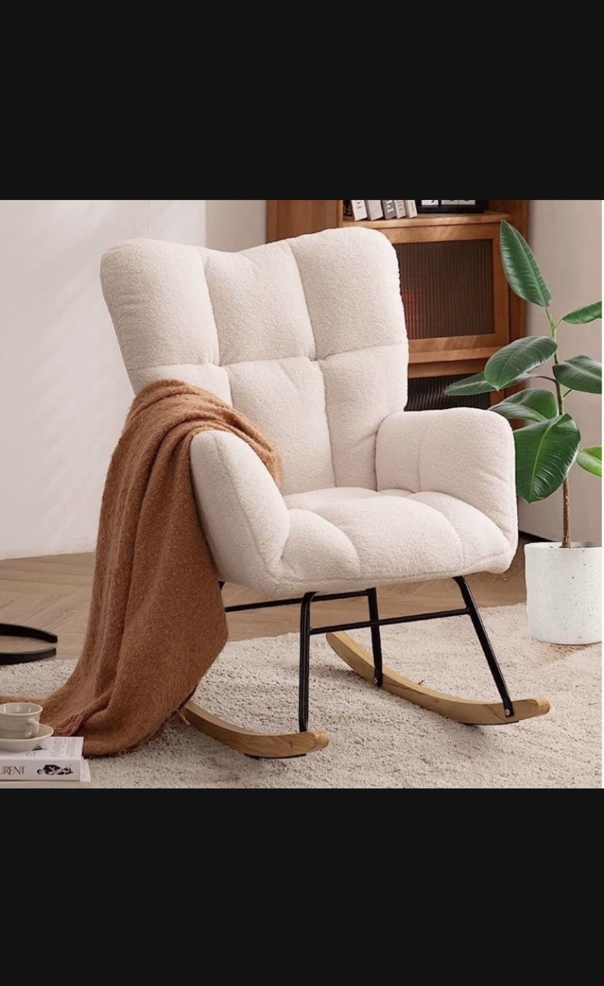 Nursery Chair , Rocking Chair New Teddy Bear Fabric