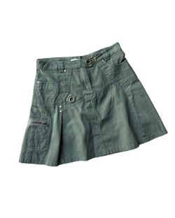 A Z Welk Y2K Stylish Green Skirt with Pockets