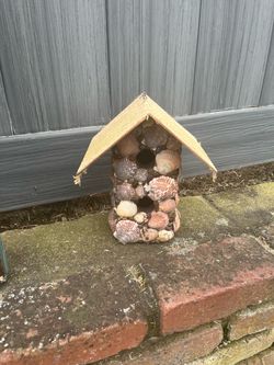Seashell birdhouse