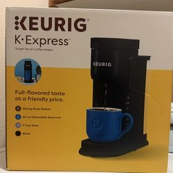 Keurig K-Express Coffee Maker, Single Serve K-Cup Pod Coffee Brewer, 42 oz. Removable Reservoir, 8-12 oz. Brew Sizes, Black