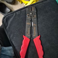 Pittsburgh 8 inch Four-Way Wire Crimper, Stripper, Cutter Tool - EUC