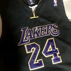 Adidas Kobe Bryant Los Angeles Lakers Authentic Jersey Size 52 Black Purple