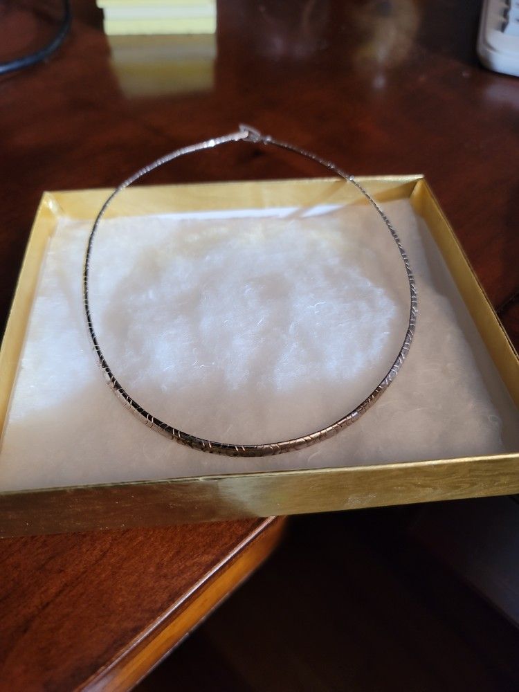 Silver Choker Necklace