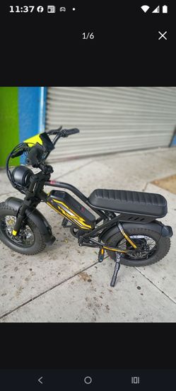 Moped Style Electric Bike for Adults-20 x 4.0 Fat Tire Ebike, Peak 1000W Motor, NFC & Password Unlock, Long Seat, 48V 15.6Ah Battery, Up to 28 MPH,