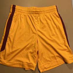 Orange & Burgundy Boys Shorts