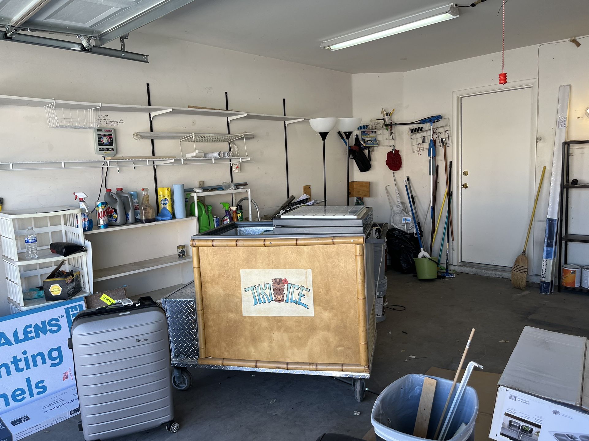 Caravell Rolling Freezer Ice Chest Push Cart