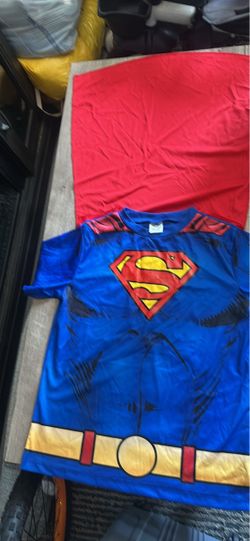 Superman Costume T-Shirt with Cape
