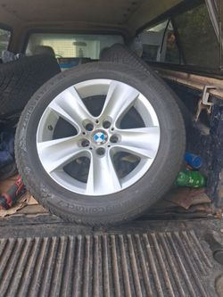 17 inch 5 series rims with tires