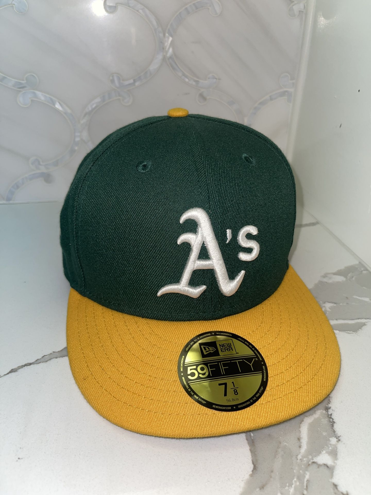 New Era A’s Hat w Butterfly Embroidery 7 1/8