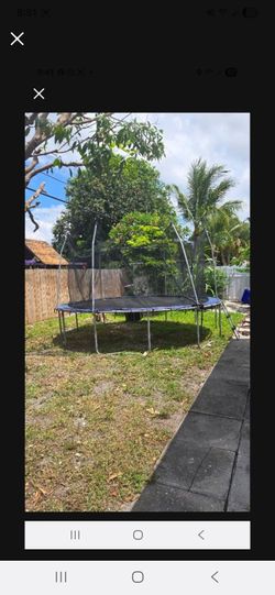 Large Trampoline With Net