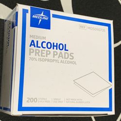 New 1 Box 200  Sterile Alcohol Prep Pad wipes topical antiseptic Sanitize