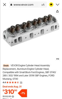 VEVOR Aluminum Engine Cylinder Head Assembly
