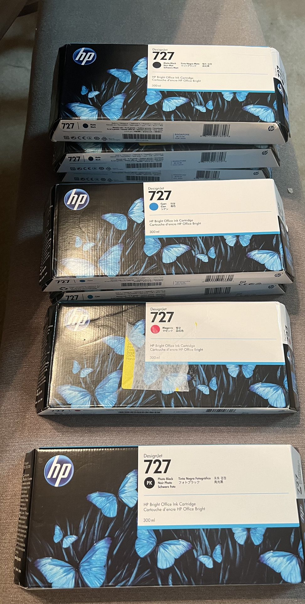 Hp 727 Ink… $90 Each/$630 For All
