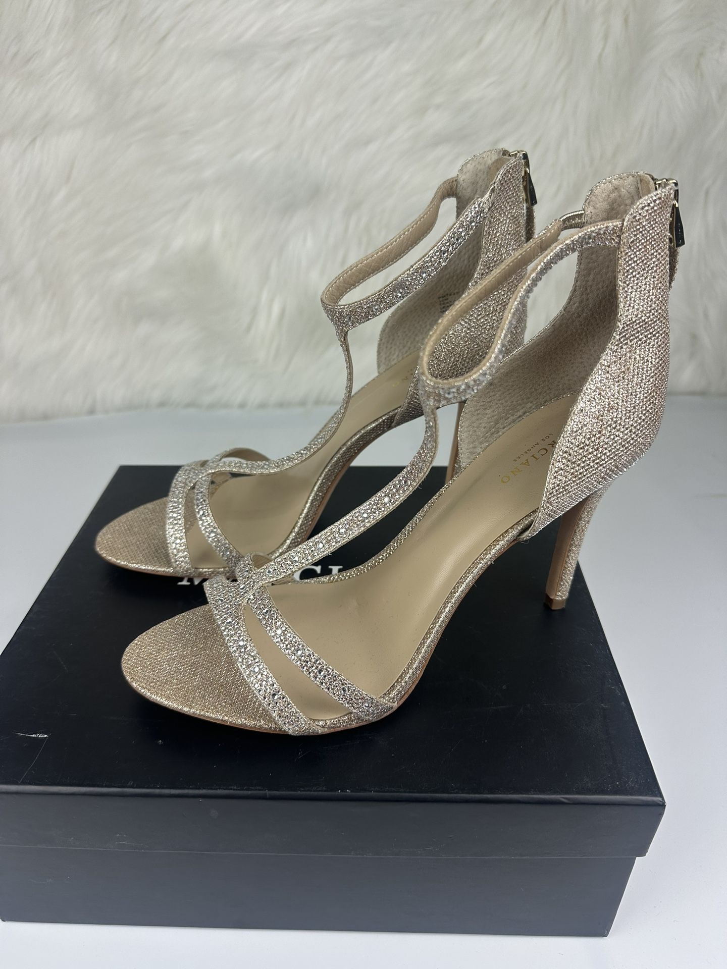 Guess By Marciano Women’s Glitter Gold High  Heels,  Size 10M NEW