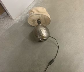 World Market Pewter Table Lamp
