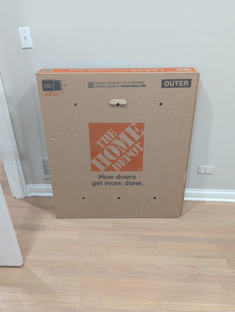 Home Depot Large Tv / Picture Moving Box