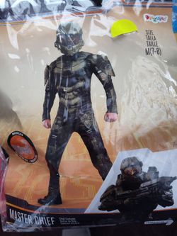 Boys size medium 7/8 Halo costume