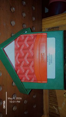Goyard Cardholder – Orange (Authentic, Great Condition