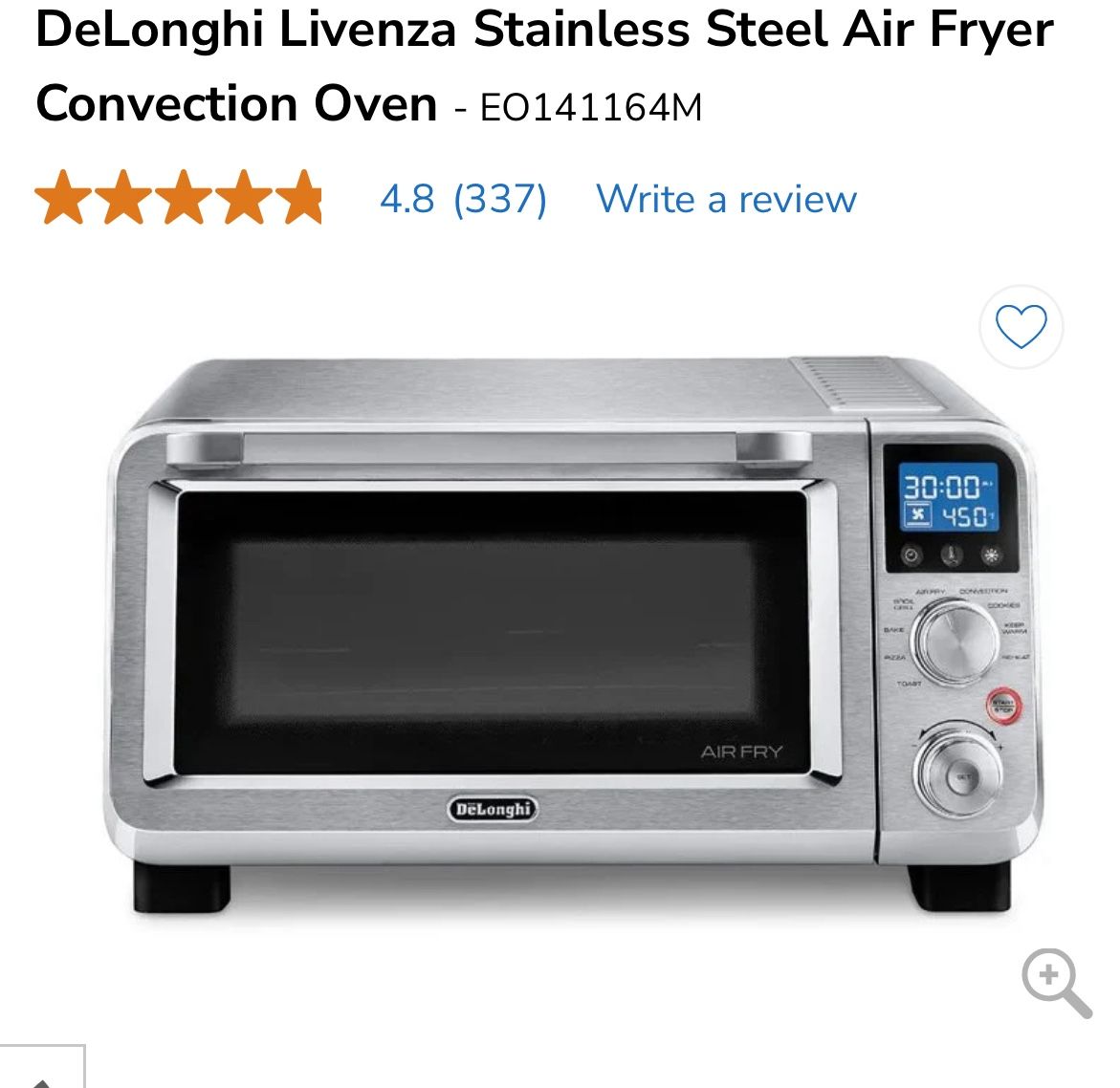 Delonghi Toaster/Airfryer