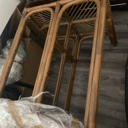 Vintage Rattan Dining Table