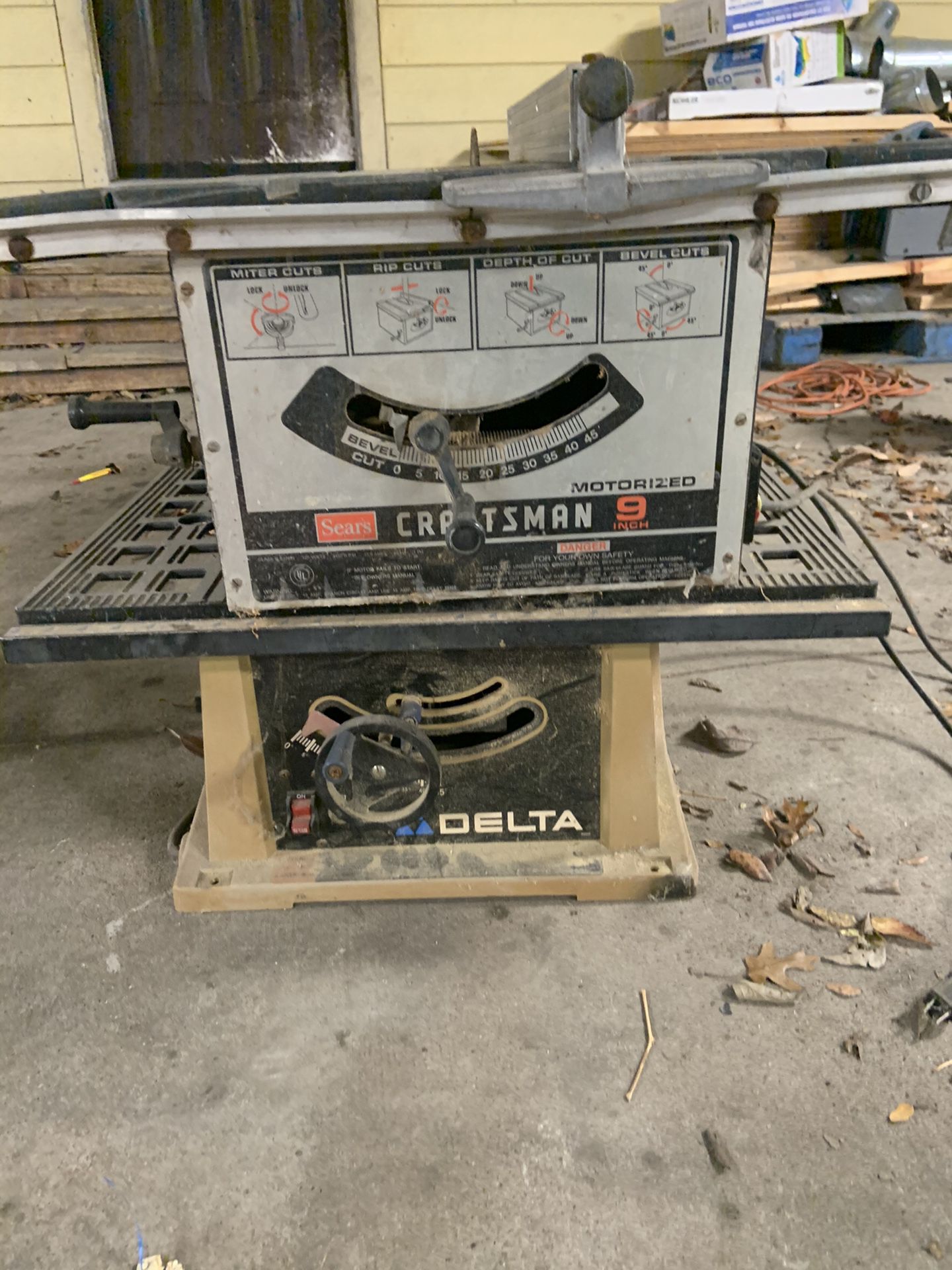 Two Table saw