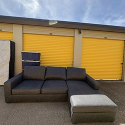 Faux leather (living spaces couch)