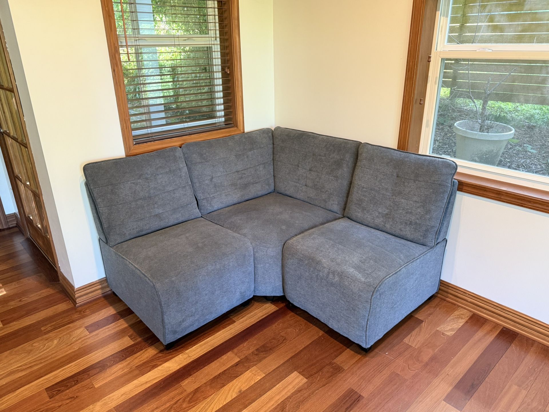 Modular Sofa Set - Blue - Great For A Corner Nook!