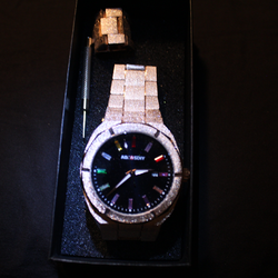 AOCASDIY Rose Gold Stone Dial