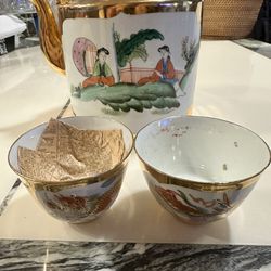 Vintage Chinese Porcelain Tea Set 