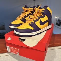Nike Dunk High Lakers M 8.5 / W 10