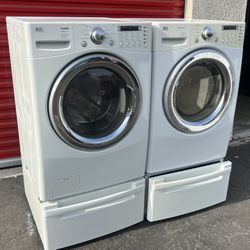 LG Set Gas Dryer And Washer 
