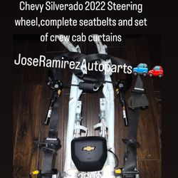 Chevy Silverado 2022 Seatbelts And Crew Cab Curtains Truck Parts 